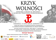 Koncert Pieśni Powstania Warszawskiego "Krzyk Wolności"