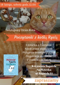Poczytanki z kotka Rysią - świętujemy dzień kota