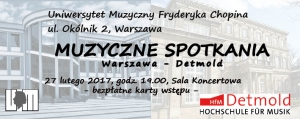 Muzyczne spotkania: Warszawa - Detmold
