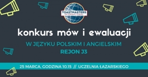 Konkurs mów i ewaluacji w języku polskim i angielskim!