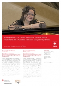 Kompozytorki i kompozytorzy. Koncert szwajcarskiej pianistki Christiny Harnisch