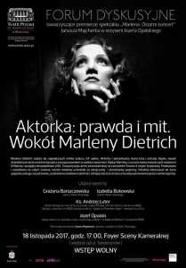 Forum dyskusyjne: Aktorka - prawda i mit. Wokół Marleny Dietrich