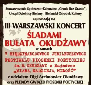 III Warszawski Koncert ŚLADAMI BUŁATA OKUDŻAWY