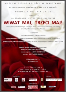 Koncert w Muzeum Niepodległości "WIWAT MAJ, TRZECI MAJ!"
