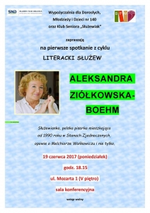 Spotkanie autorskie z Aleksandrą Ziółkowską-Boehm