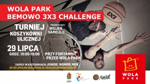 Uliczny turniej koszykówki 3x3 w Wola Parku