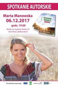 Spotkanie autorskie z Martą Manowską