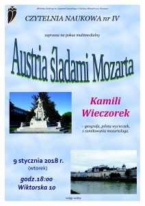 Spotkanie z Kamilą Wieczorek pt.: "Austria śladami Mozarta"