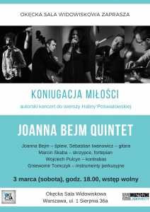 Koncert "Koniugacja Miłości" - Joanna Bejm Quintet 