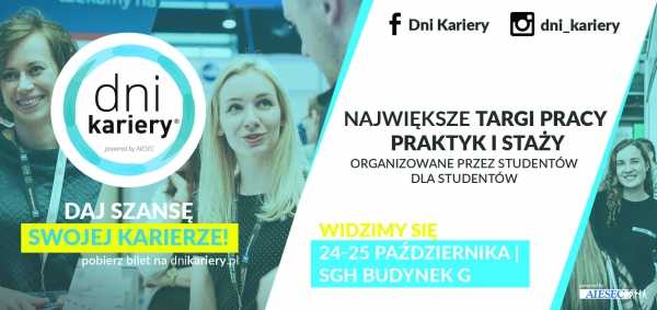 Dni Kariery® Warszawa - studenckie targi pracy, praktyk i staży