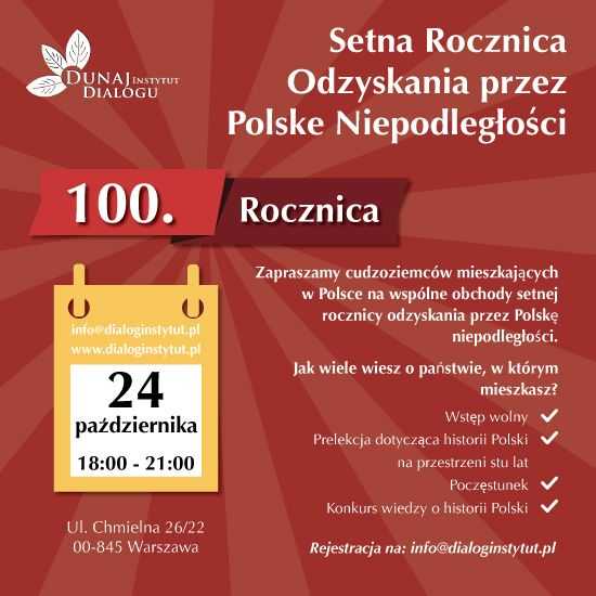 Obchody setnej rocznicy odzyskania przez Polskę niepodległości