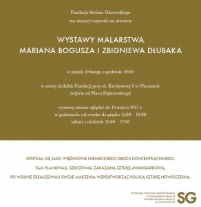 Wystawa malarstwa Mariana Bogusza i Zbigniewa Dłubaka