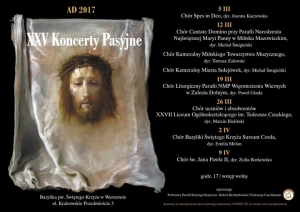 XXV Koncerty pasyjne w Bazylice Świętego Krzyża