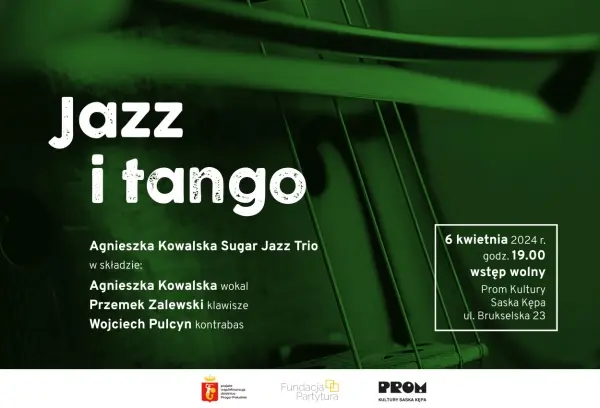 Koncert "Jazz i tango" – Agnieszka Kowalska Sugar Jazz Trio