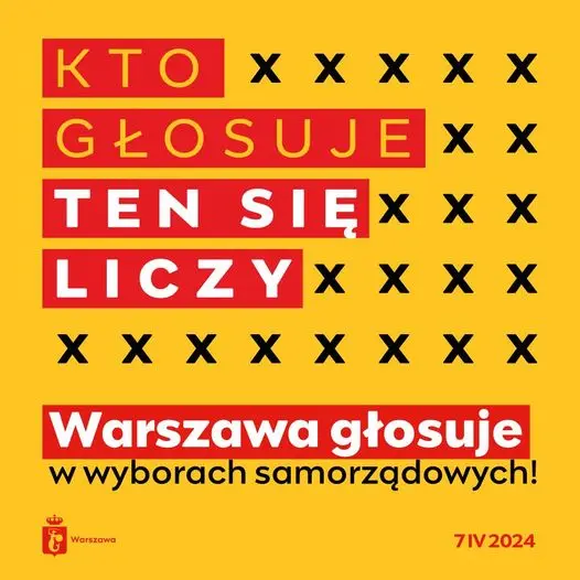 Darmowa komunikacja miejska w Warszawie na wybory samorządowe 2024