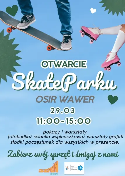 Otwarcie skate parku w OSIR Wawer