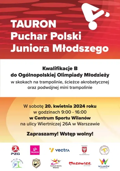 Tauron Puchar Polski Juniora Młodszego | Kwalifikacje do Ogólnopolskiej Olimpiady Młodzieży