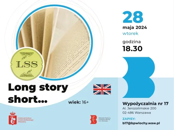 Long Story Short... czyli dyskusje na temat krótkich tekstów literackich w j. angielskim | English Reading Club