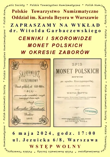 Cenniki i skorowidze monet polskich w okresie zaborów