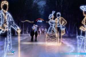 Nocny wesoły spacer po Łazienkach Królewskich ze świątecznymi lluminacjami