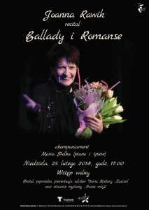 Koncert Joanny Rawik: Ballady i Romanse