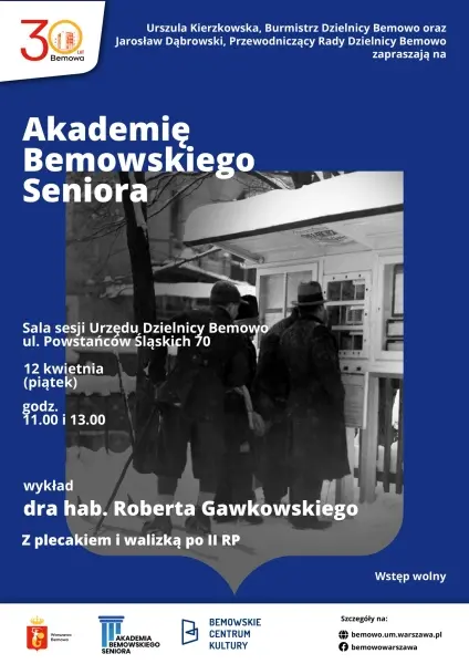 Akademia Bemowskiego Seniora | Z plecakiem i walizką po II RP