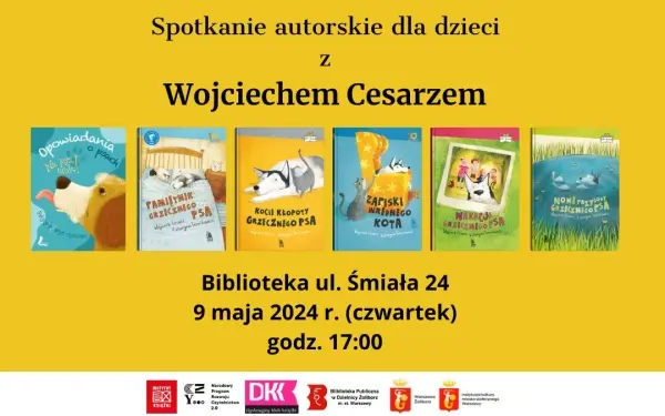 Wojciech Cesarz – spotkanie autorskie dla dzieci